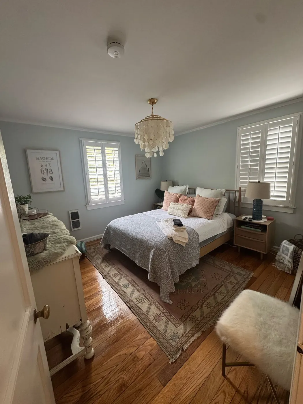 Freshly cleaned bedroom after residential cleaning service in Richmond, Virginia