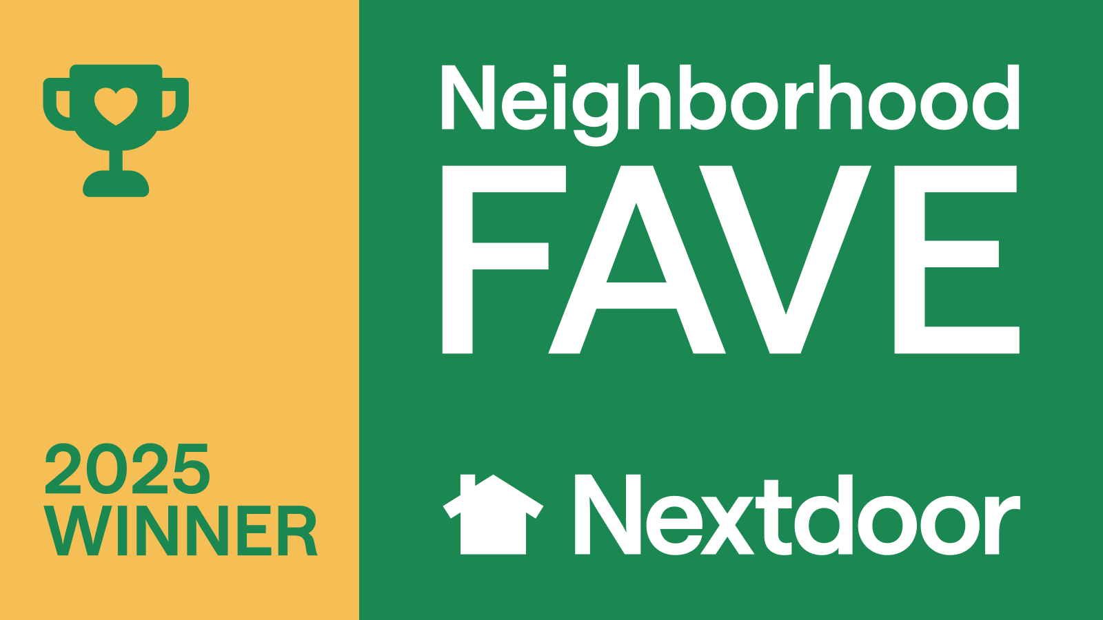 Royale Cleaning 2025 Nextdoor Neighborhood Fave winner badge