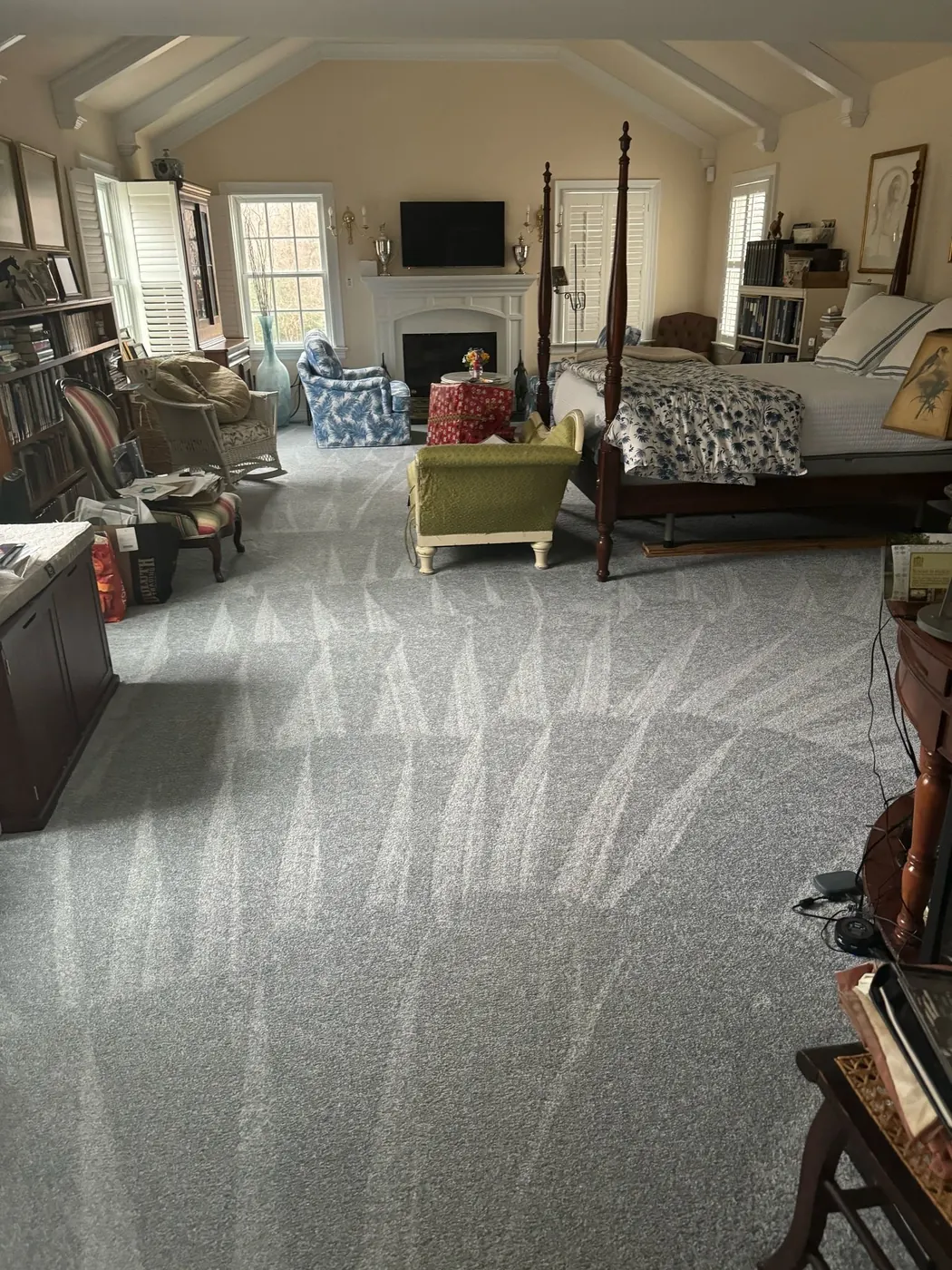 Clean bedroom prepared for a Realtor listing in the Richmond area
